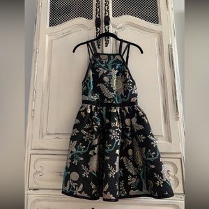 Gorgeous Embroidered Jacquard Strappy Urban Outfitters Mini Dress